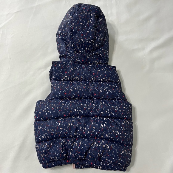 🟡 Zara BabyGirl Hooded Puffer Vest - Picture 2 of 4